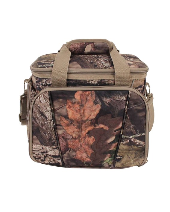 Front view of Camo Camping Cooler