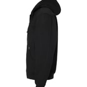 Side view of Crossfire Heavyweight Power Fleece Hooded Jacket With Thermal Lining Tall Sizes