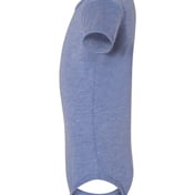 Side view of Infant Triblend Short Sleeve One Piece