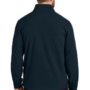 Back view of Textured Full-Zip Fleece Jacket