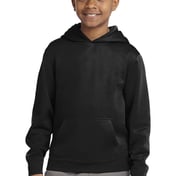 Front view of Youth Sport-Wick® Fleece Hooded Pullover