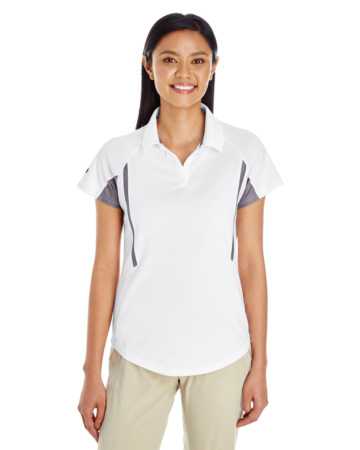 Front view of Ladies’ Avenger Polo