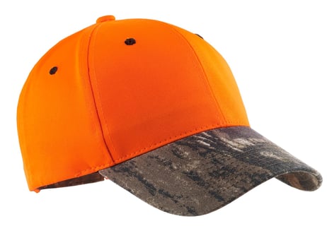 Frontview ofEnhanced Visibility Cap With Camo Brim