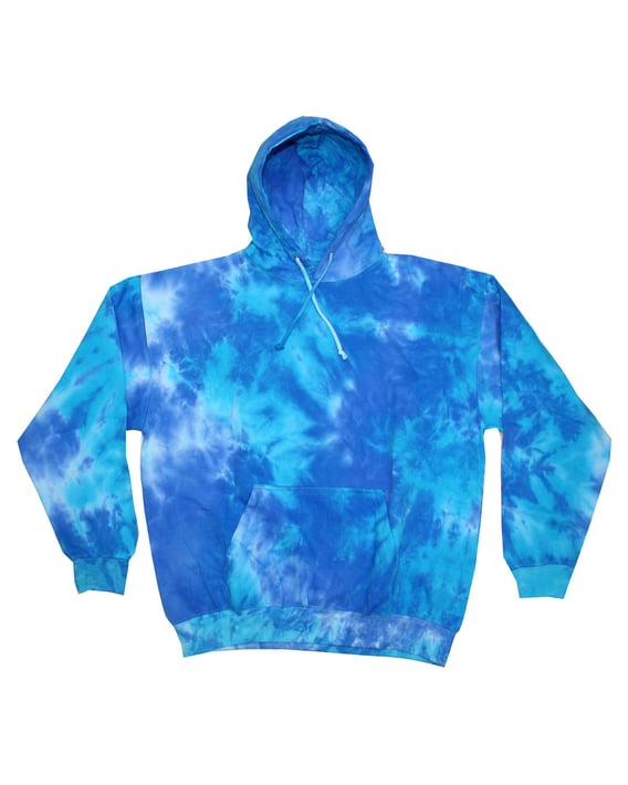 Front view of Adult Tie-Dyed Pullover Hooded Sweatshirt