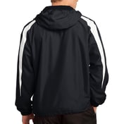 Back view of Fleece-Lined Colorblock Jacket