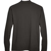 Back view of Sueded Jersey Mock Neck T-Shirt