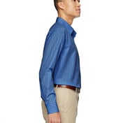 Side view of Men’s Align Wrinkle-Resistant Cotton Blend Dobby Vertical Striped Shirt