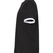 Side view of Fine Jersey Ringer T-Shirt