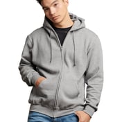 Front view of Adult Dri-Power® Full-Zip Hooded Sweatshirt