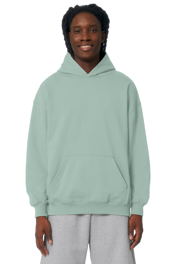Front view of Unisex Cooper Dry Hooded Sweatshirt
