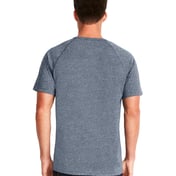 Back view of Men’s Mock Twist Raglan T-Shirt
