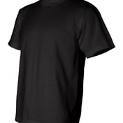 Side view of USA-Made 50/50 T-Shirt