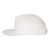 Side view of Lightly-Structured Five-Panel Snapback Cap