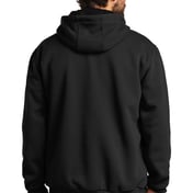 Back view of Rain Defender ® Rutland Thermal-Lined Hooded Zip-Front Sweatshirt