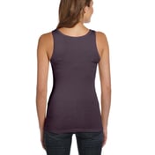 Back view of Ladies’ Sheer Mini Rib Tank