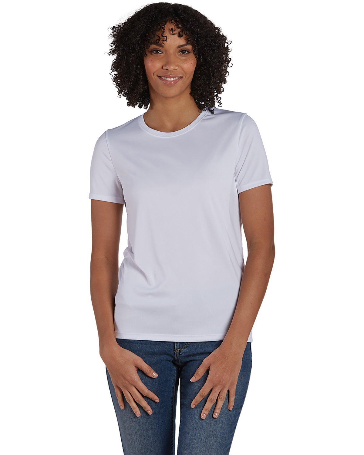 Front view of Ladies’ Cool DRI® With FreshIQ Performance T-Shirt