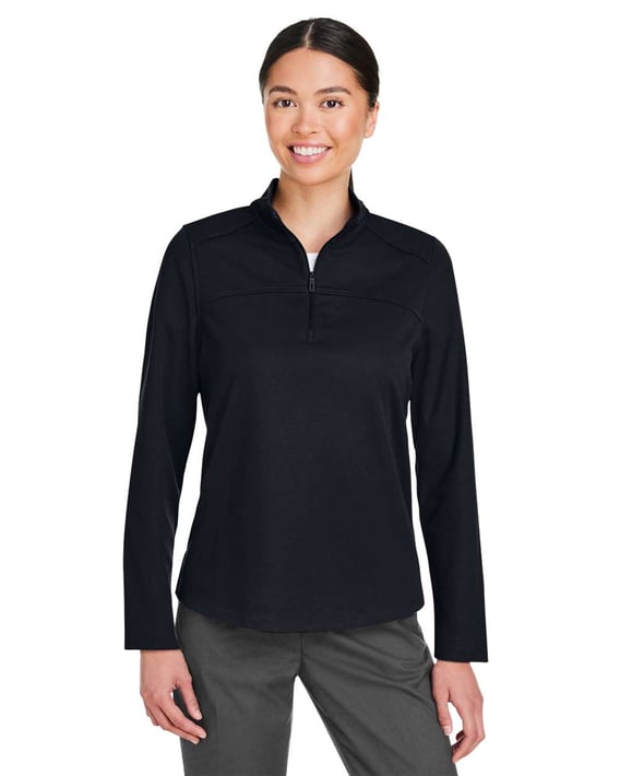 Front view of Women’s Express Tech Performance Pique Quarter-Zip Pullover