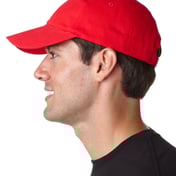 Side view of Adult Classic Cut Brushed Cotton Twill Unstructured Cap