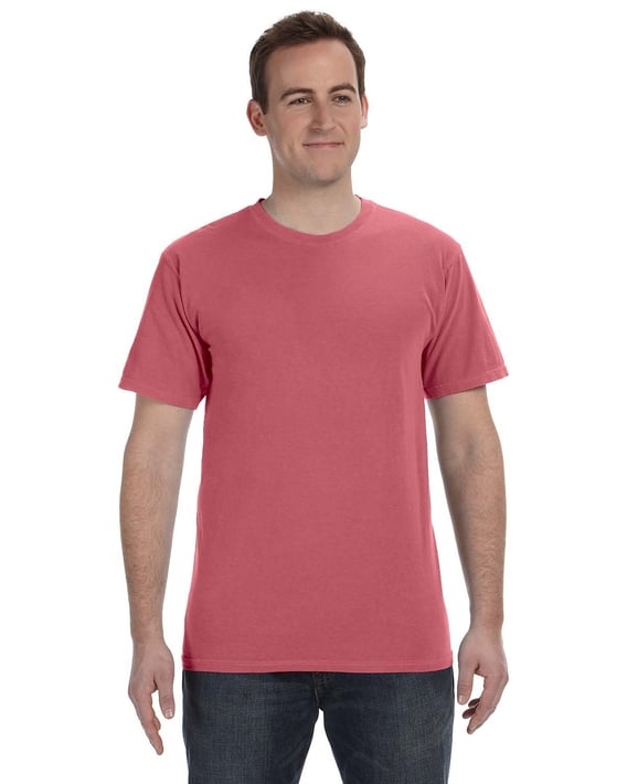 Front view of 5.6 Oz. Pigment-Dyed & Direct-Dyed Ringspun T-Shirt