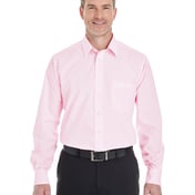 Front view of Men’s Crown Woven Collection StripedShirt