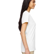 Side view of Ladies’ Heavy Cotton™ V-Neck T-Shirt