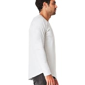 Side view of Men’s Triblend Long-Sleeve Henley