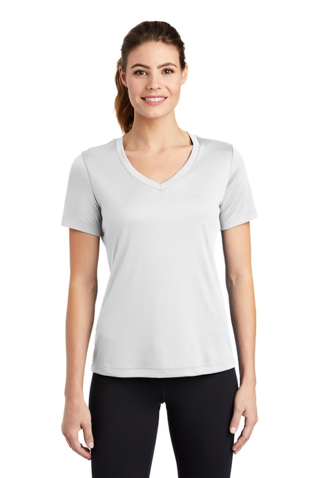 Front view of Ladies PosiCharge® Competitor V-Neck Tee