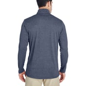 Back view of Men’s Cool & Dry Heathered Performance Quarter-Zip