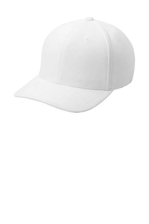 Front view of Flexfit&reg; Cool & Dry Poly Block Mesh Cap