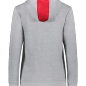 Back view of Women’s Eco Revive™ Three-Season Triblend Fleece Hooded Sweatshirt
