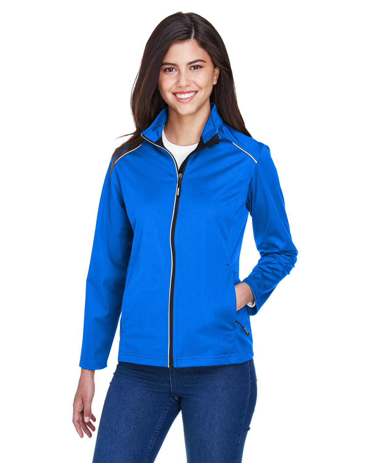 Front view of Ladies’ Techno Lite Three-Layer Knit Tech-Shell