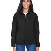 Front view of Ladies’ Three-Layer Fleece Bonded Performance Soft Shell Jacket