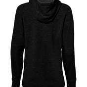 Back view of FitFlex Women’s French Terry Hooded Quarter-Zip