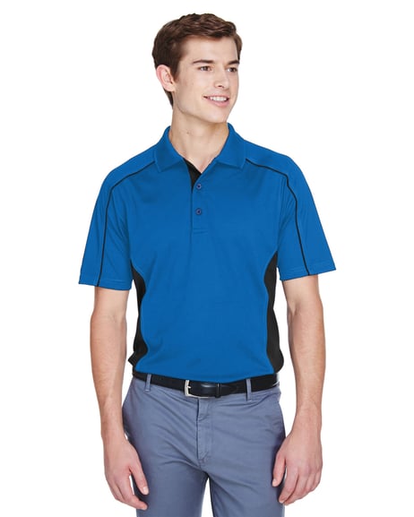 Front view of Men's Tall Eperformance Fuse Snag Protection Plus Colorblock Polo