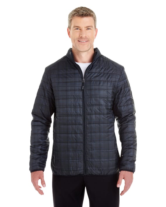 Front view of Men’s Portal Interactive Printed Packable Puffer Jacket