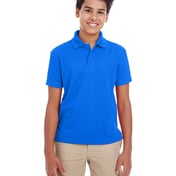 Front view of Youth Origin Performance Piqué Polo