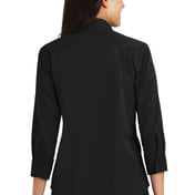 Back view of Ladies 3/4-Sleeve Easy Care Shirt