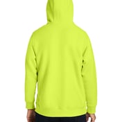 Back view of Unisex Zone HydroSport™ Heavyweight Quarter-Zip Hooded Sweatshirt