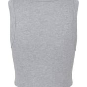 Back view of Women’s Micro Rib Muscle Crop Tank