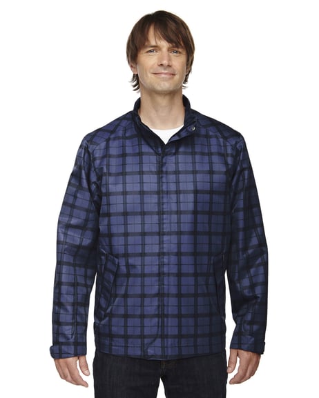 Front view of Men's Locale Lightweight City Plaid Jacket