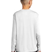 Back view of Youth Long Sleeve Performance Tee