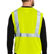Back view of ANSI Class 2 Mesh Zip-Front Vest