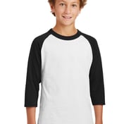 Front view of Youth Colorblock Raglan Jersey