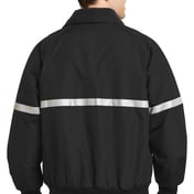 Back view of Challenger Jacket With Reflective Taping