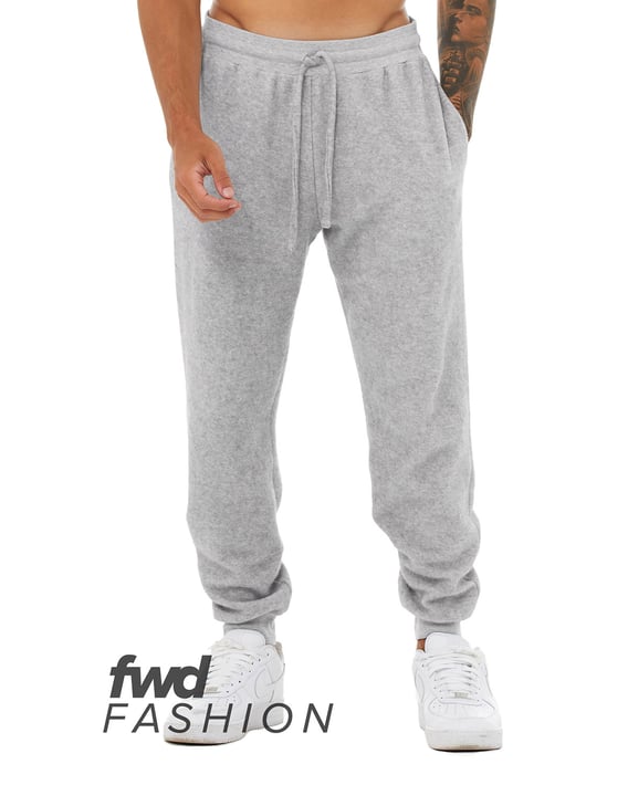 Front view of FWD Fashion Unisex Sueded Fleece Jogger Pant