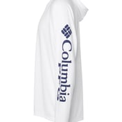 Side view of PFG Terminal Tackle™ Hooded Long Sleeve T-Shirt
