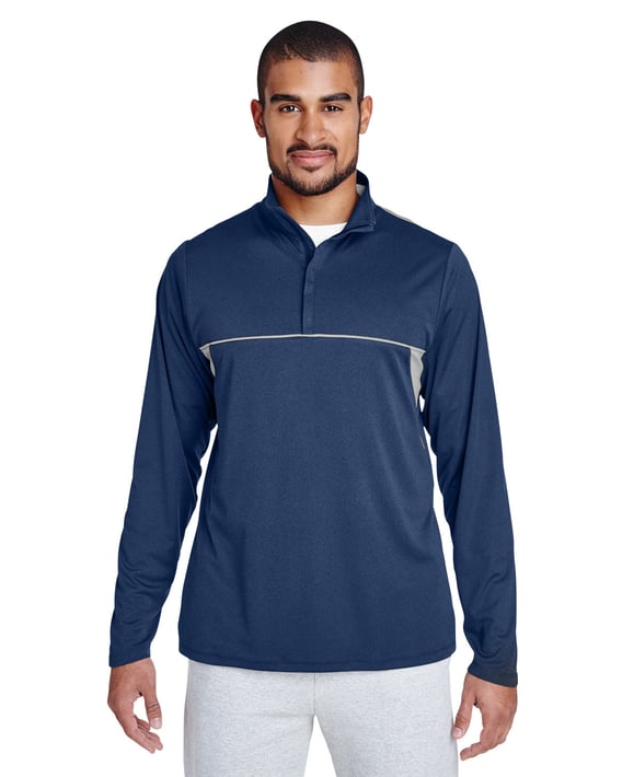 Front view of Men’s Excel M Nge Interlock Performance Quarter-Zip Top