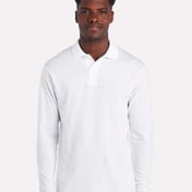 Front view of Dri-Power® Long Sleeve Polo