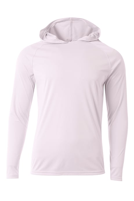 Front view of Cooling Performance Long Sleeve Hooded Tee