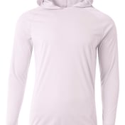 Front view of Cooling Performance Long Sleeve Hooded Tee